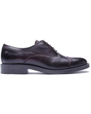 Base London Roma Toe Cap Shoe - Blue