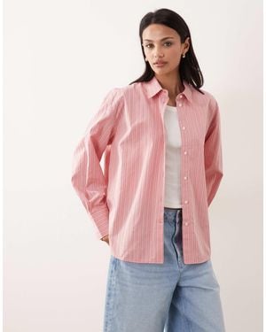 ARKET Pure Cotton Pinstripe Shirt - Pink