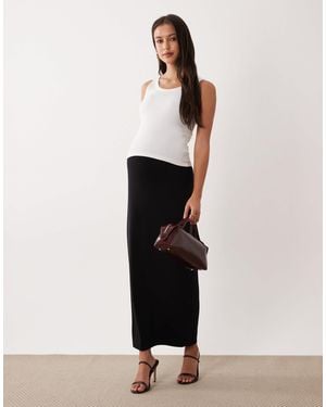 ASOS Asos Design Maternity Jersey Column Maxi Skirt - Purple