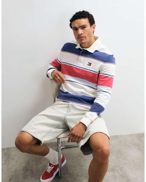Tommy Hilfiger Relaxed Fit Rugby Shirt - White
