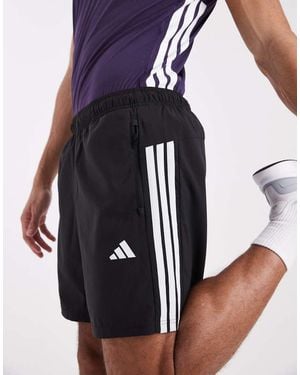 adidas Originals Workout Essentials Base 3 Stripes Woven Short - Blue