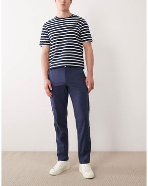 Jack & Jones Linen Mix Pants - Blue