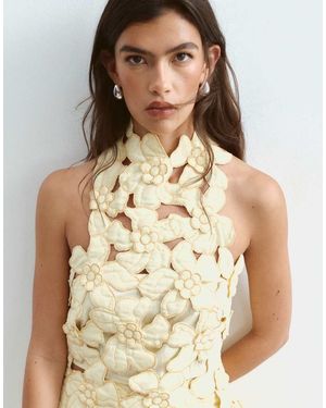 ARRANGE Top Allacciato Al Collo - Neutro