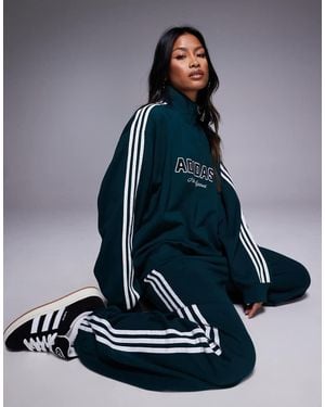 adidas Originals 1/4 Zip Sweatshirt - Blue