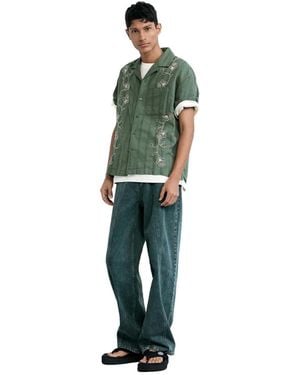 Desigual Embroidered Shirt - Green