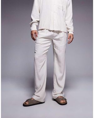 The Couture Club Geweven Casual Broek Met Textuur - Grijs