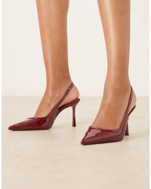 ASOS Piper Slingback High Heel Shoes - Brown