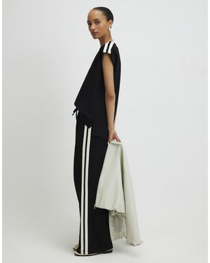 River Island Side Tape Joggers - Black