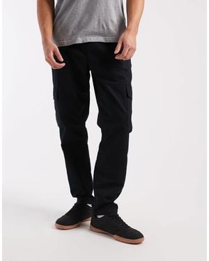ASOS Pantalon cargo fuselé en tissu ripstop - Noir