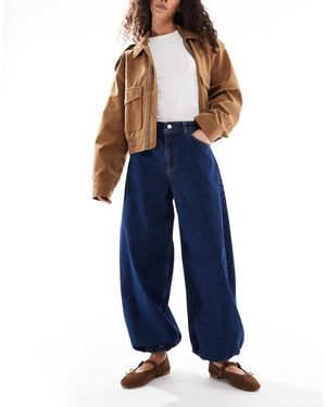 Miss Selfridge Vaqueros Azul Añil De Corte Globo Con Bajos Elásticos De -Azul Marino