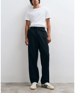 Only & Sons Toby Loose Tapered Fit Cotton Trousers - Black