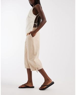 ASOS Cargo Capris - Natural