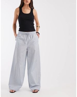 ONLY Pull On Wide Leg Trousers - Blue