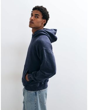 Abercrombie & Fitch Hoodie essentiel bleu délavé