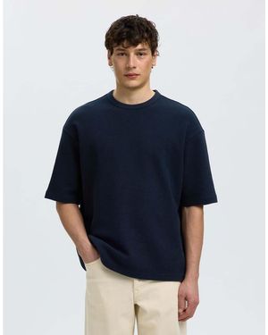 SELECTED Polo Colore Sky Captain - Blu