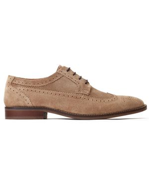 Base London Twain Brogue Shoe - Brown