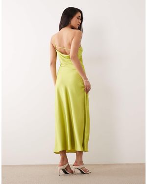 ONLY One Shoulder Maxi Dress - Green