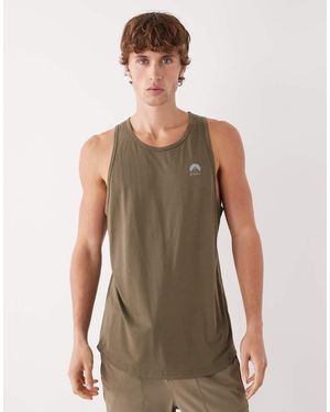 OOSC Elite Activewear Tank Khaki - Green