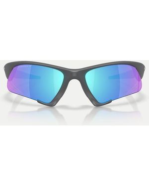 Oakley Suture Jacket Irregular Polarised Sunglasses With Mirrored Lens - Blue