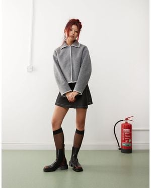 Monki Short Jacket - White