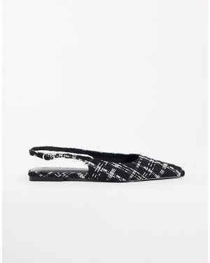 ASOS Lovestruck spitze slingback-ballerinas - Weiß