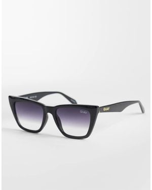 Quay Quay Call The Shots Cat Eye Sunglasses - Black