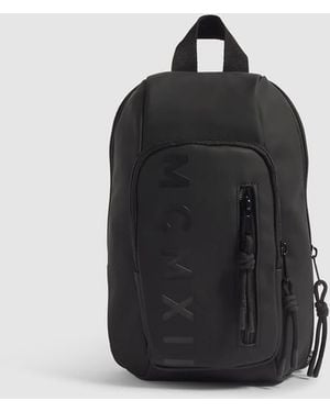River Island Rubber Mini Mcmxii Backpack - Black
