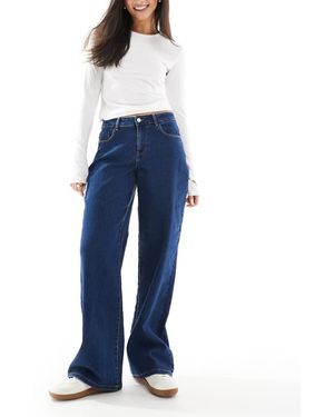 Vero Moda Vaqueros Azul Oscuro De Pernera Ancha Elly De