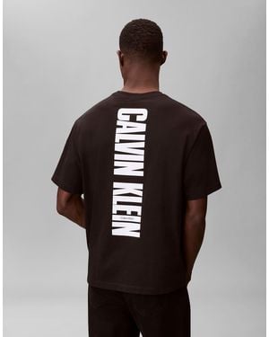 Calvin Klein Vertical Logo Graphic T-shirt - Black
