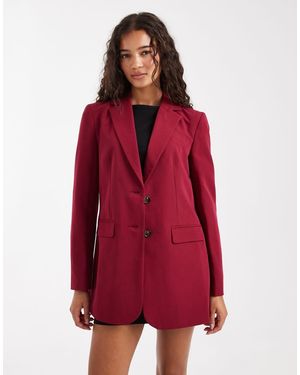 Miss Selfridge Cinched Blazer - Red