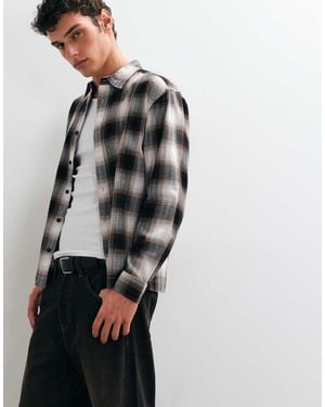 Only & Sons Camisa De Corte Regular A Cuadros Marrones-Marrón