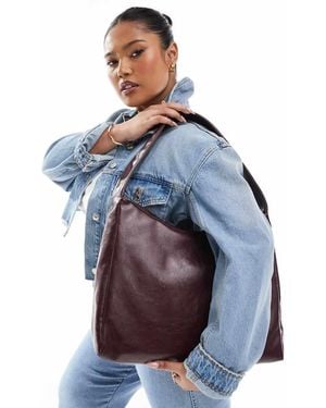 Pull&Bear Borsa Shopper Media - Blu
