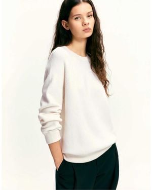 Pull&Bear – oversize-pullover - Weiß