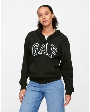 Gap Logo Zip Through Hoodie Co-Ord - Black