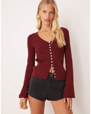 Pretty Lavish Cardigan Bordeaux - Rosso