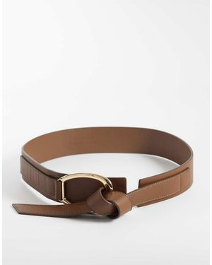 Vero Moda Brede Riem Met Dubbel Strikdetail - Bruin