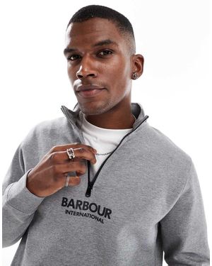 Barbour Transmission Half Zip Sweatshirt - Grey