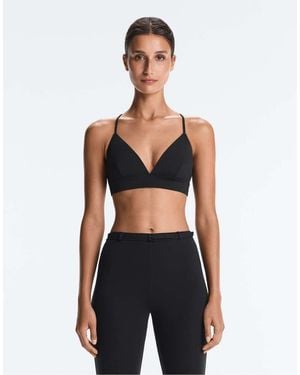 Oysho Comfortlux Light Support Triangle Sports Bra - Blue