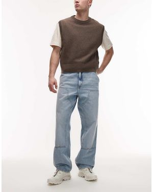Carhartt Double Knee Relaxed Straight Fit Jeans - Blue