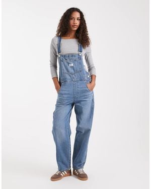 Levi's Salopette Corta Chiaro - Blu