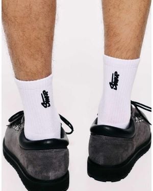 Pull&Bear Confezione Da 3 Paia Di Calzini Medi Bianchi - Nero