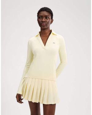 Ellesse Jeorg Ls Fitted Polo Shirt - Natural