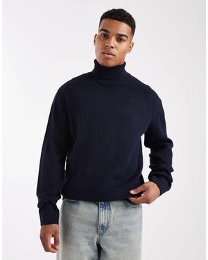 Jack & Jones Premium Roll Neck Sweater - Blue
