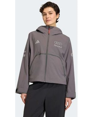 adidas Originals Audi Formula One Team Engineers & Marketing Rain Jacket - Grey