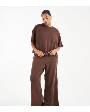 Pieces Plus Pieces Curve - Marrone