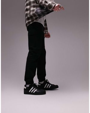 TOPMAN Skinny Two Pocket Cargo Pants - Black