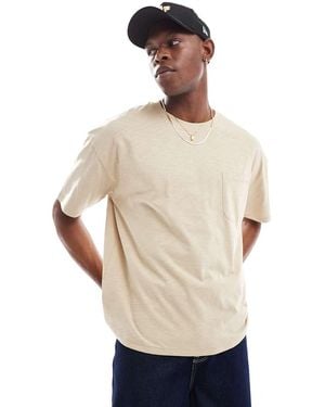 New Look Slub Pocket T-Shirt - Natural