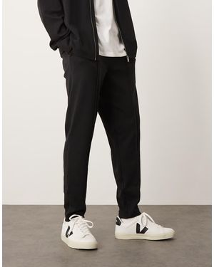 New Look Joggers Negros Con Jaretas De (Parte De Un Conjunto)