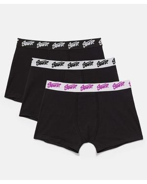 Pull&Bear 3er-pack boxershorts - Schwarz