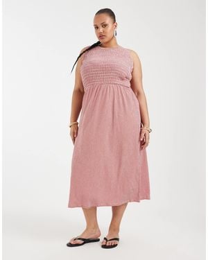 ONLY Smock Midaxi Dress - Pink